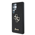 Guess Guess Galaxy S25 Ultra Backcover hoesje - Fixed Glitter - Big 4G Metal Logo - Zwart