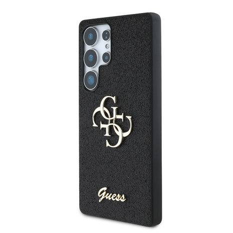 Guess Guess Galaxy S25 Ultra Backcover hoesje - Fixed Glitter - Big 4G Metal Logo - Zwart Guess Guess Galaxy S25 Ultra Backcover hoesje - Fixed Glitter - Big 4G Metal Logo - Zwart
