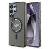 Guess Guess Galaxy S25 Ultra Back-Cover hul - Magnetic IML Glitter Circle - Magsafe - Schwarz Guess Guess Galaxy S25 Ultra Back-Cover hul - Magnetic IML Glitter Circle - Magsafe - Schwarz