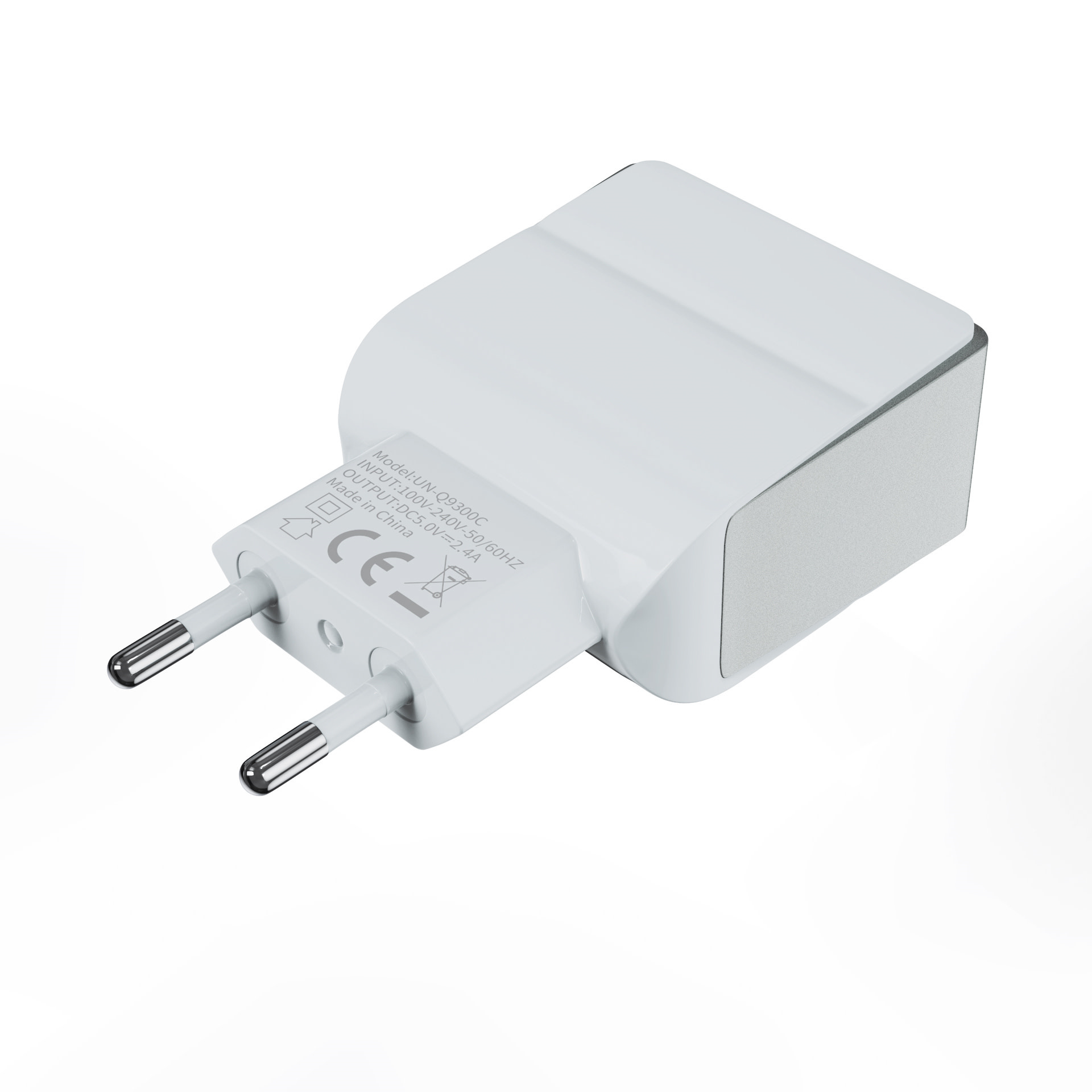 TUNIQ TUNIQ Dual Port 2.1A thuislader - USB Type-C - Wit (CE), foto 2 van 5