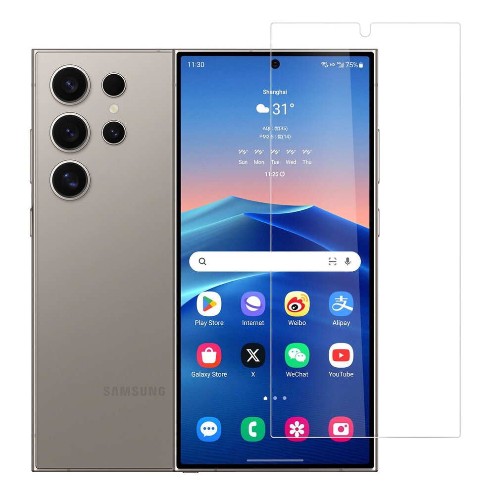 TUNIQ box of 10 - TUNIQ Galaxy S24 Ultra Protecteur D'écran - Tempered glass - Transparent TUNIQ box of 10 - TUNIQ Galaxy S24 Ultra Protecteur D'écran - Tempered glass - Transparent