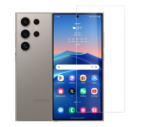 TUNIQ box of 10 - TUNIQ Galaxy S24 Ultra Screenprotector - Tempered glass - Transparant TUNIQ box of 10 - TUNIQ Galaxy S24 Ultra Screenprotector - Tempered glass - Transparant