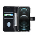TUNIQ TUNIQ iPhone 12 - 12 Pro Book Case hoesje - Pasjeshouder voor 3 pasjes - Magneetsluiting - Hanger - Zwart TUNIQ TUNIQ iPhone 12 - 12 Pro Book Case hoesje - Pasjeshouder voor 3 pasjes - Magneetsluiting - Hanger - Zwart