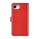 TUNIQ TUNIQ iPhone 16e Book-Case hul - Kartenhalter für 3 Karten - Magnetverschluss - Aufhänger - Rot TUNIQ TUNIQ iPhone 16e Book-Case hul - Kartenhalter für 3 Karten - Magnetverschluss - Aufhänger - Rot