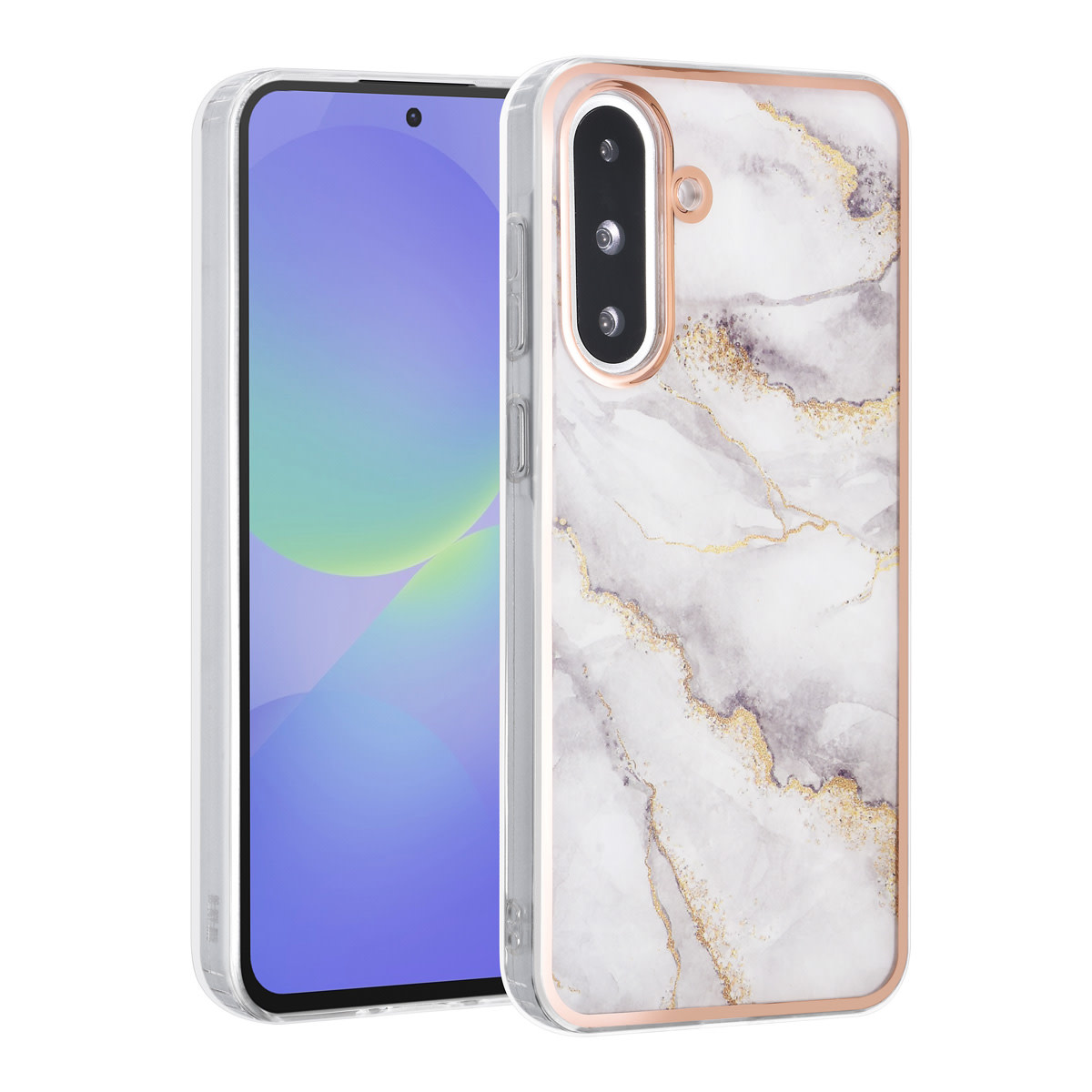 TUNIQ TUNIQ Galaxy A36 Backcover hoesje - Silicone - Marble Grey