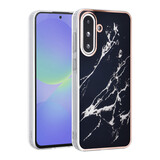 TUNIQ TUNIQ Galaxy A36 Back cover coque - Silicone - Marble Black