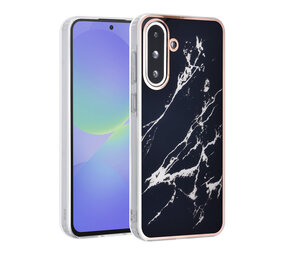 TUNIQ TUNIQ Galaxy A36 Back cover coque - Silicone - Marble Black