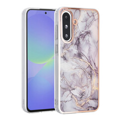 TUNIQ Galaxy A36 Back cover case - Silicone - Marble Brown