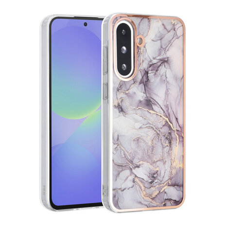 TUNIQ TUNIQ Galaxy A36 Backcover hoesje - Silicone - Marble Brown