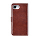 TUNIQ TUNIQ iPhone 16e Book type case - Card holder for 3 cards - Magnetic closure - Hanger - Brown TUNIQ TUNIQ iPhone 16e Book type case - Card holder for 3 cards - Magnetic closure - Hanger - Brown