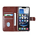 TUNIQ TUNIQ iPhone 16e Book type case - Card holder for 3 cards - Magnetic closure - Hanger - Brown TUNIQ TUNIQ iPhone 16e Book type case - Card holder for 3 cards - Magnetic closure - Hanger - Brown