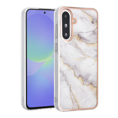 TUNIQ Galaxy A56 Backcover hoesje - Silicone - Marble Grey