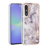 TUNIQ TUNIQ Galaxy A56 Back cover coque - Silicone - Marble Brown
