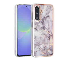 TUNIQ TUNIQ Galaxy A56 Back cover case - Silicone - Marble Brown