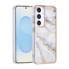 TUNIQ Galaxy S25 Back cover coque - Silicone - Marble Grey