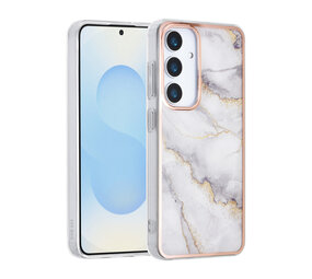 TUNIQ TUNIQ Galaxy S25 Back cover case - Silicone - Marble Grey