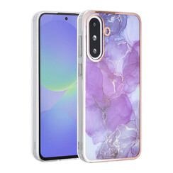 TUNIQ Galaxy A56 Backcover hoesje - Silicone - Marble Purple