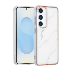 TUNIQ Galaxy S25 Back cover case - Silicone - Marble White