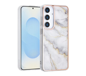 TUNIQ TUNIQ Galaxy S25 Plus Back-Cover hul - Silicone - Marble Grey