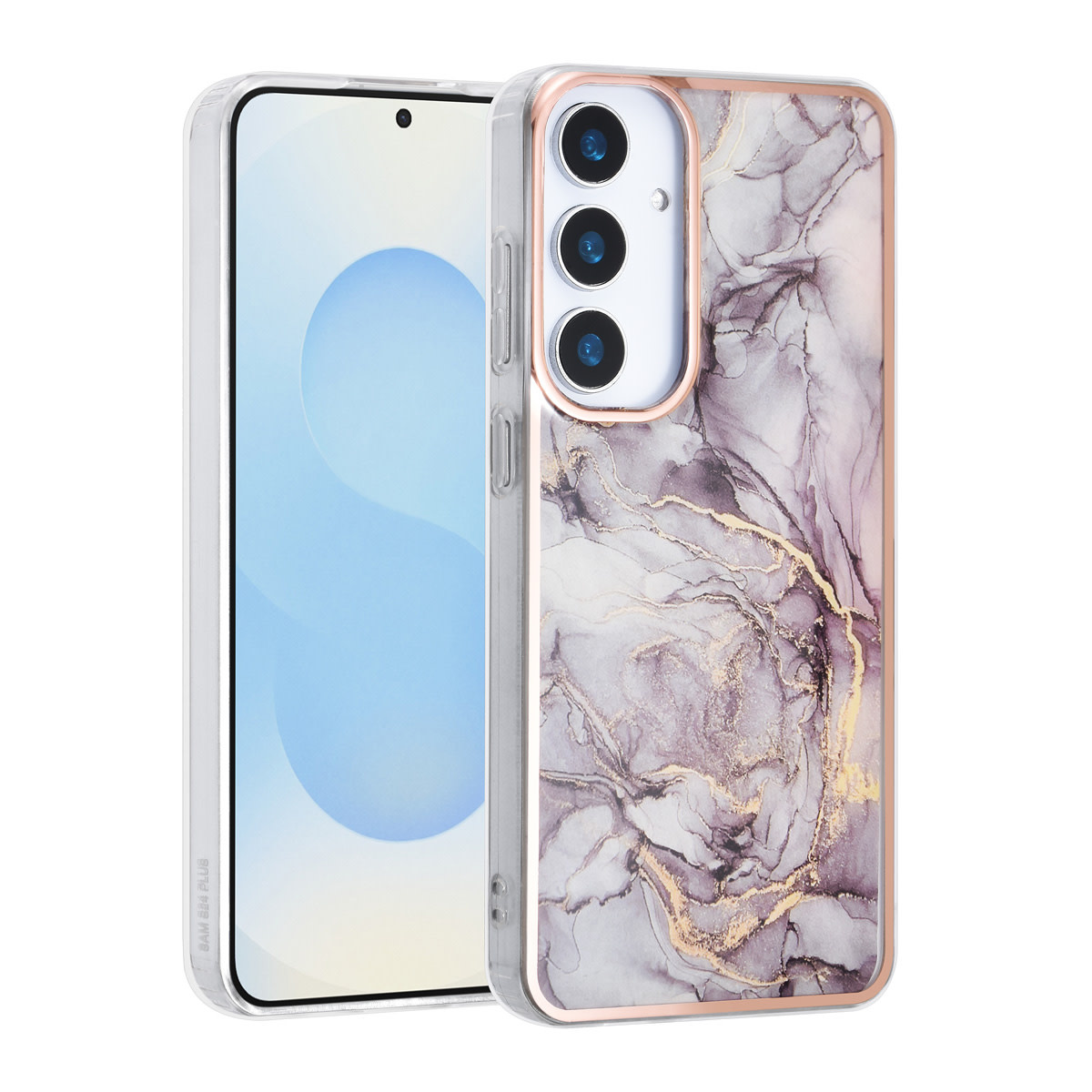 TUNIQ TUNIQ Galaxy S25 Plus Backcover hoesje - Silicone - Marble Brown