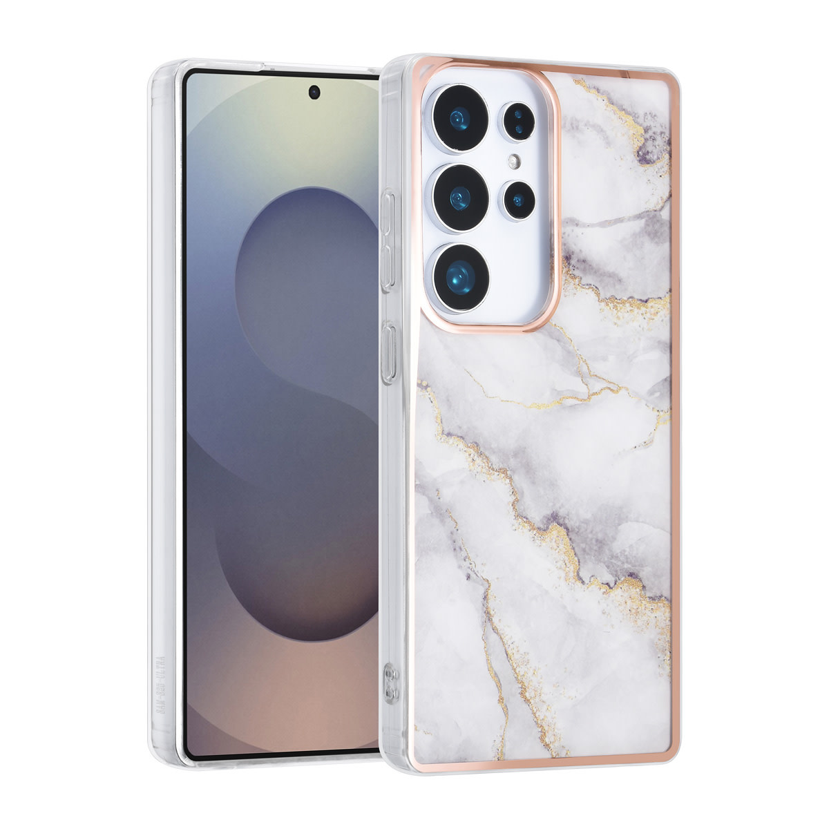 TUNIQ TUNIQ Galaxy S25 Ultra Backcover hoesje - Silicone - Marble Grey
