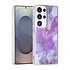 TUNIQ Galaxy S25 Ultra Backcover hoesje - Silicone - Marble Purple