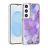 TUNIQ Galaxy S25 Plus Back-Cover hul - Silicone - Marble Purple