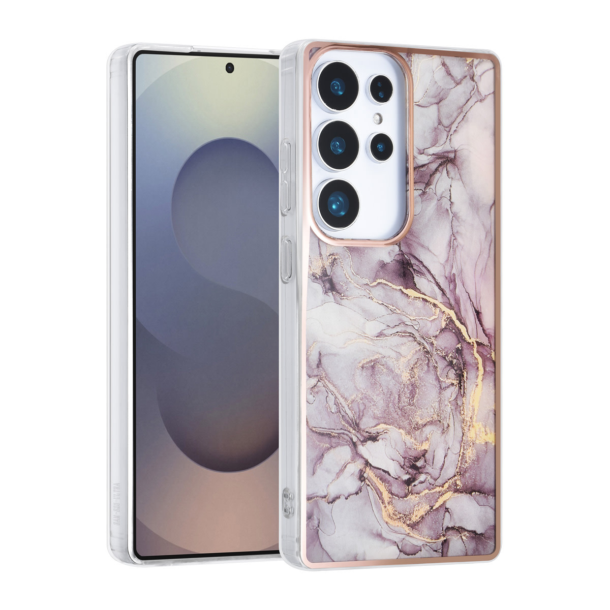 TUNIQ TUNIQ Galaxy S25 Ultra Backcover hoesje - Silicone - Marble Brown