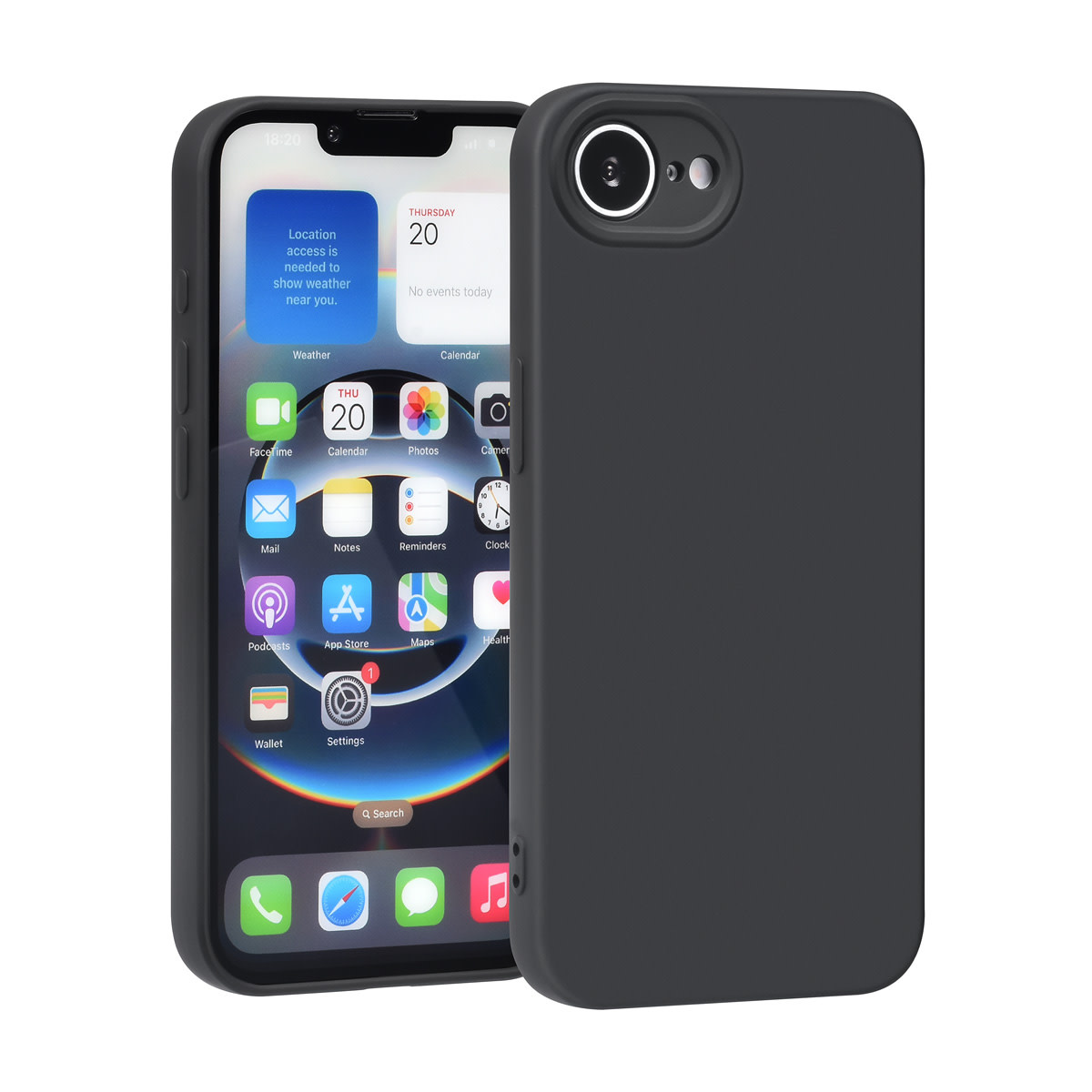 TUNIQ TUNIQ iPhone 16e Backcover hoesje - Zwart