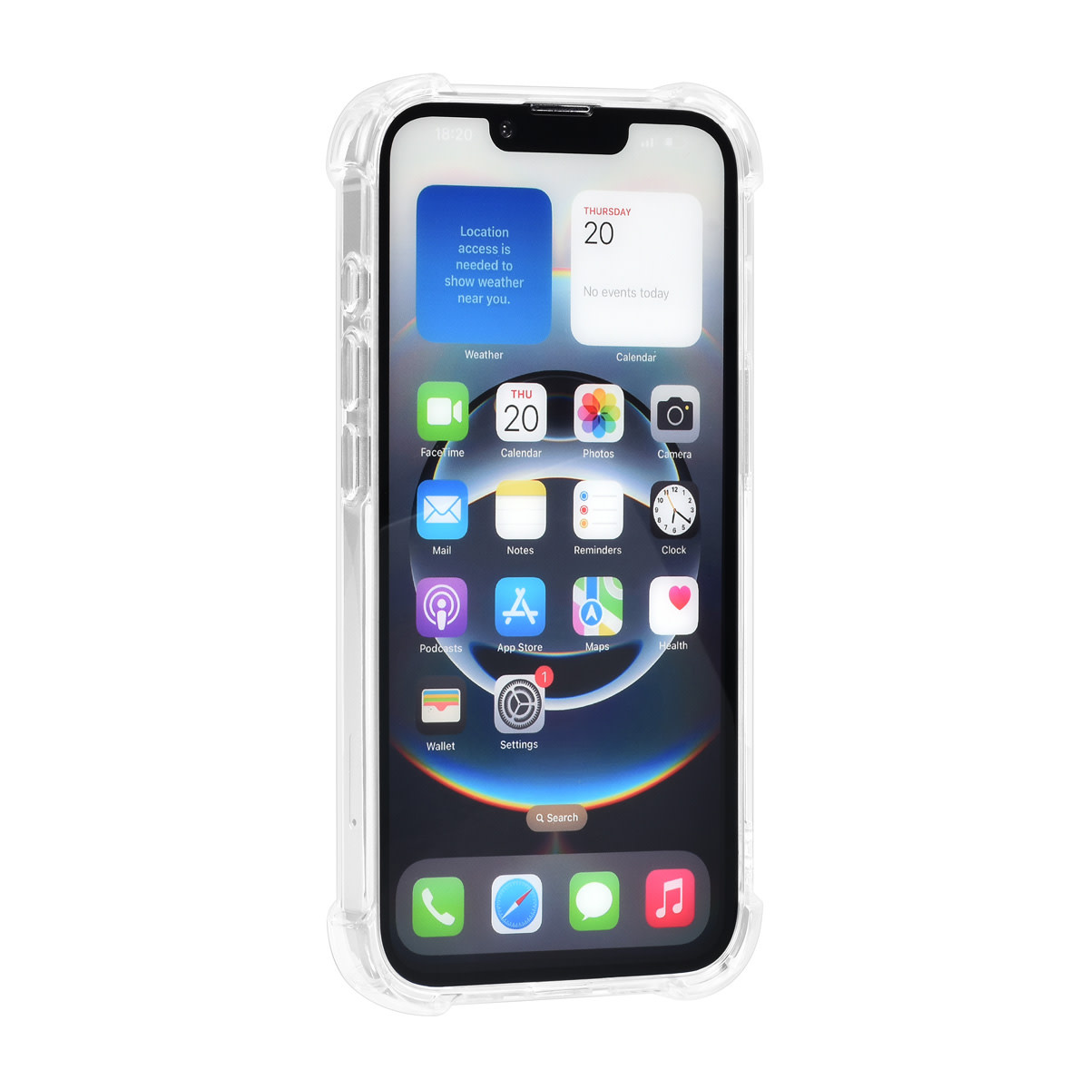 TUNIQ TUNIQ iPhone 16e Backcover hoesje - Transparant - Antishock, foto 2 van 4
