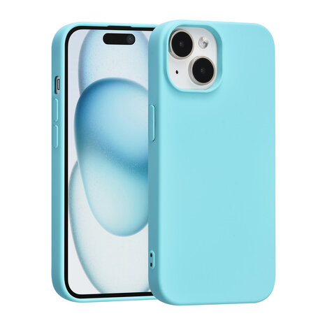 TUNIQ TUNIQ iPhone 15 Back cover coque - Bleu corail TUNIQ TUNIQ iPhone 15 Back cover coque - Bleu corail