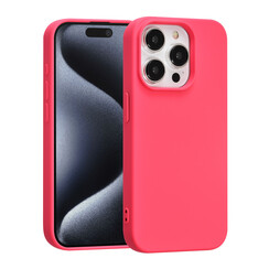 TUNIQ iPhone 15 Pro Backcover hoesje - Felroze