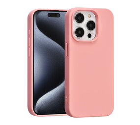 TUNIQ TUNIQ iPhone 15 Pro Back-Cover hul - Lachsrosa TUNIQ TUNIQ iPhone 15 Pro Back-Cover hul - Lachsrosa