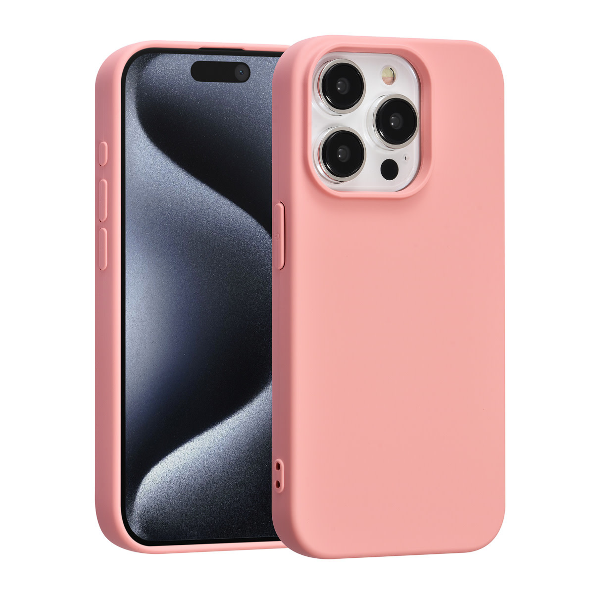 TUNIQ TUNIQ iPhone 15 Pro Backcover hoesje - Zalmroze