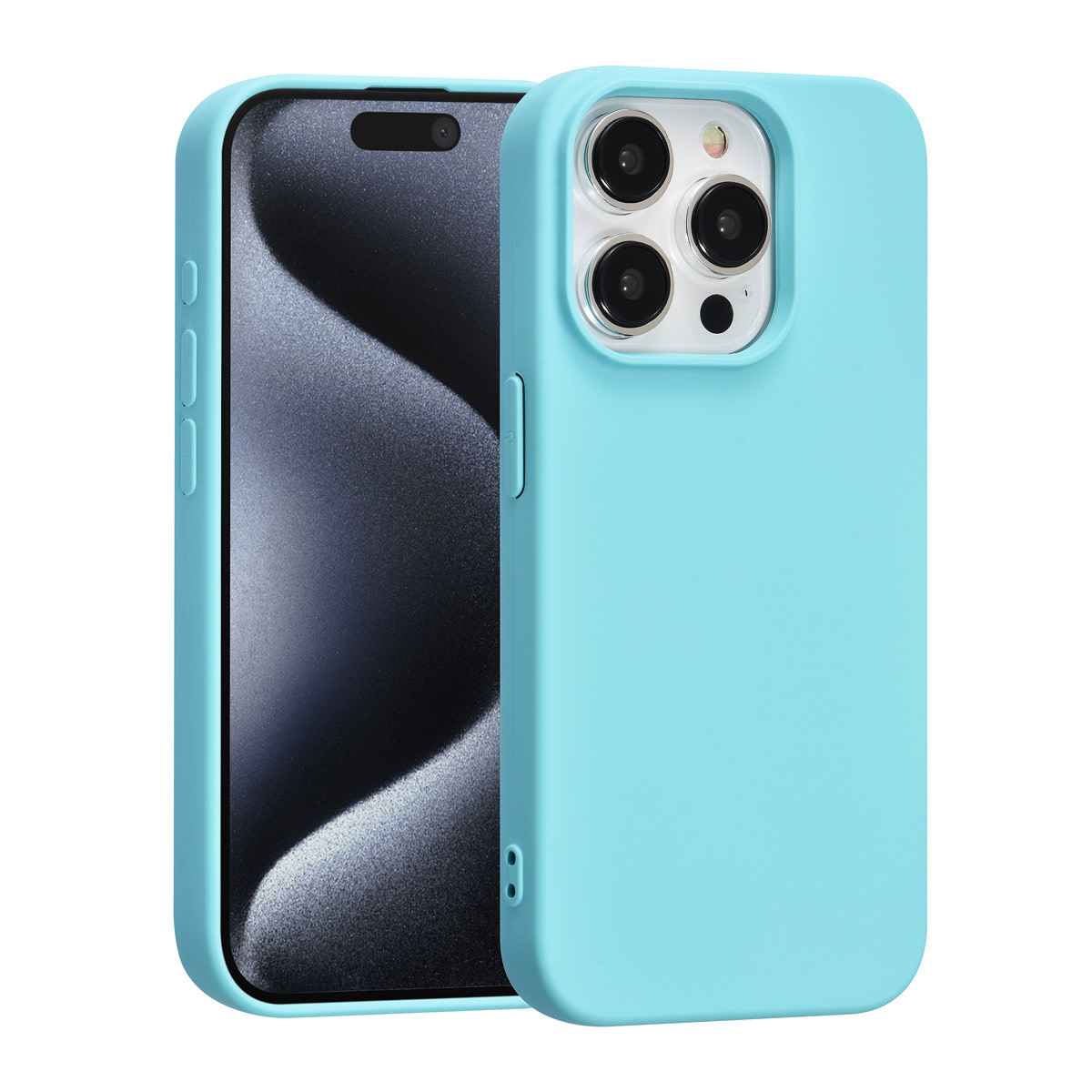 TUNIQ TUNIQ iPhone 15 Pro Backcover hoesje - Koraalblauw