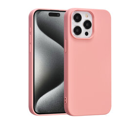 TUNIQ TUNIQ iPhone 15 Pro Max Backcover hoesje - Zalmroze TUNIQ TUNIQ iPhone 15 Pro Max Backcover hoesje - Zalmroze