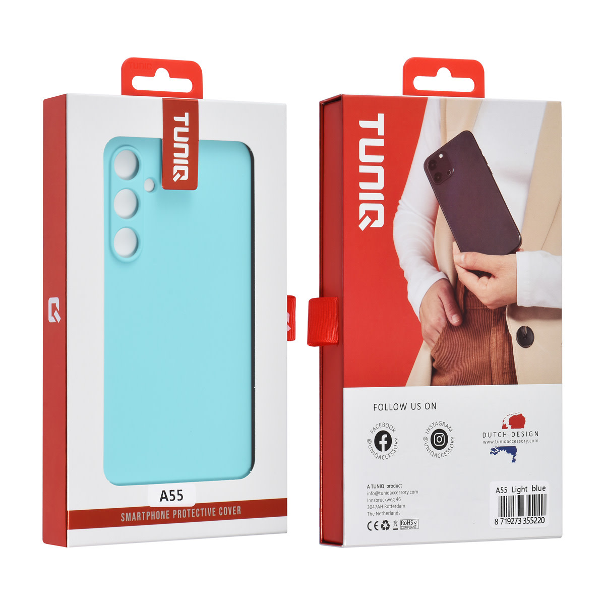 TUNIQ TUNIQ Galaxy A55 Backcover hoesje - Koraalblauw, foto 3 van 3