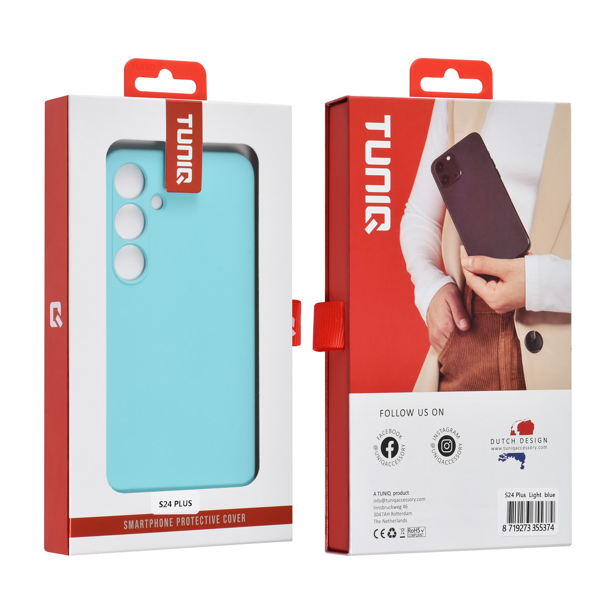TUNIQ TUNIQ Galaxy S24 Plus Backcover hoesje - Koraalblauw, foto 3 van 3