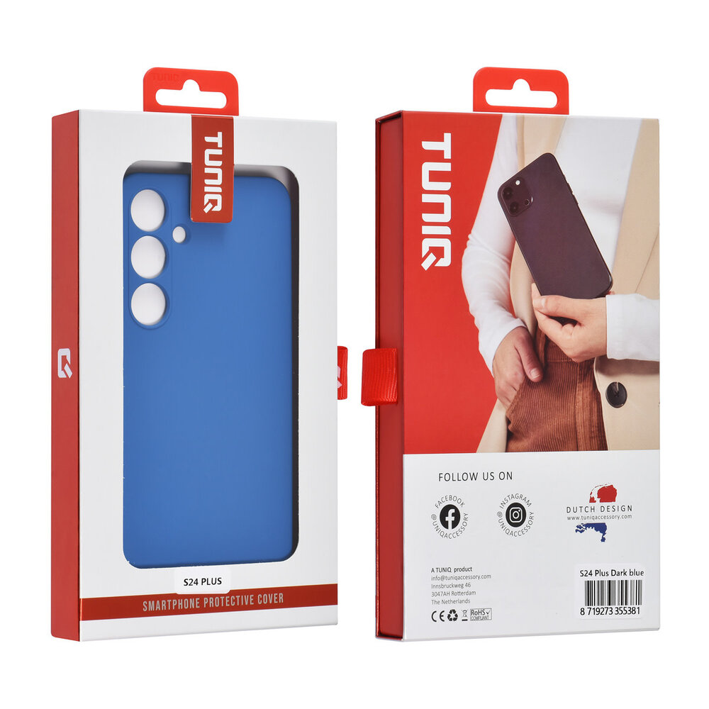TUNIQ TUNIQ Galaxy S24 Plus Back-Cover hul - Tiefblau TUNIQ TUNIQ Galaxy S24 Plus Back-Cover hul - Tiefblau