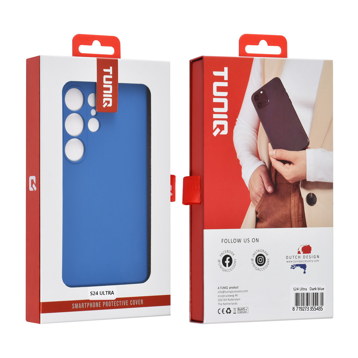 TUNIQ TUNIQ Galaxy S24 Ultra Backcover hoesje - Diepblauw, foto 3 van 3