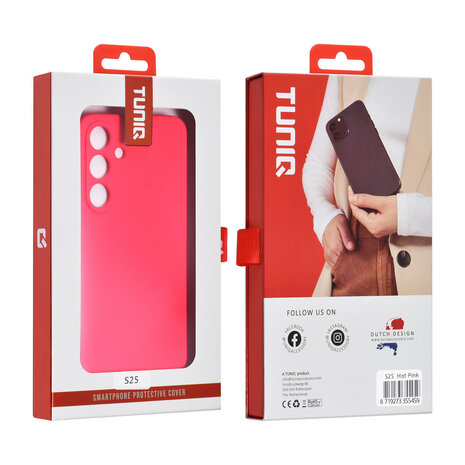TUNIQ TUNIQ Galaxy S25 Back cover case - Hot Pink TUNIQ TUNIQ Galaxy S25 Back cover case - Hot Pink