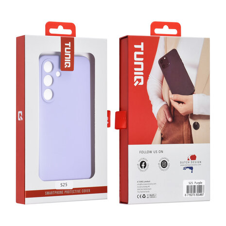 TUNIQ TUNIQ Galaxy S25 Back-Cover hul - Lila TUNIQ TUNIQ Galaxy S25 Back-Cover hul - Lila