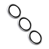 TUNIQ TUNIQ Galaxy S25 Lens Protector - Tempered Glass - Zilver TUNIQ TUNIQ Galaxy S25 Lens Protector - Tempered Glass - Zilver