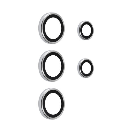 TUNIQ TUNIQ Galaxy S25 Ultra Lens Protector - Tempered Glass - Zilver TUNIQ TUNIQ Galaxy S25 Ultra Lens Protector - Tempered Glass - Zilver