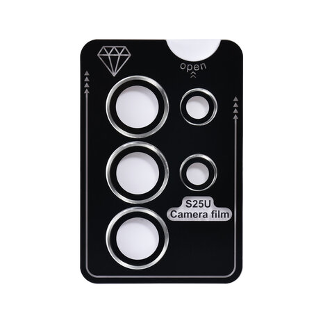 TUNIQ TUNIQ Galaxy S25 Ultra Lens Protector - Tempered Glass - Zilver TUNIQ TUNIQ Galaxy S25 Ultra Lens Protector - Tempered Glass - Zilver