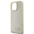 Guess Guess iPhone 16 Pro Back cover case - Fixed Glitter - Script Metal Logo - Gold