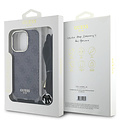 Guess Guess iPhone 16 Pro Back cover case - 4G - CrossBody Cord - Black