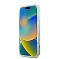 Guess Guess iPhone 16 Pro Back cover coque - Magsafe - Liquid Glitter Flower Design - Vert