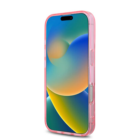 Guess Guess iPhone 16 Pro Max Backcover hoesje - Magsafe IML - Jungle Design - Paars Guess Guess iPhone 16 Pro Max Backcover hoesje - Magsafe IML - Jungle Design - Paars