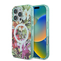 Guess Guess iPhone 16 Pro Max Back cover case - Magsafe IML - Jungle Design - Orange